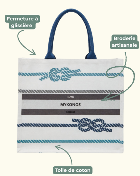 Sac brodé MYKONOS