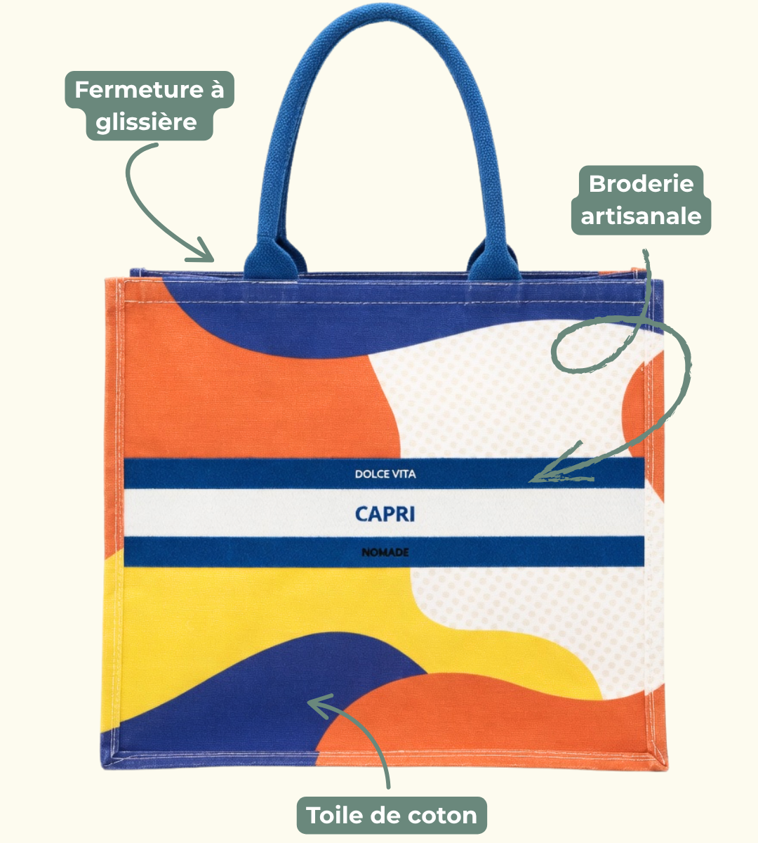 Sac brodé CAPRI
