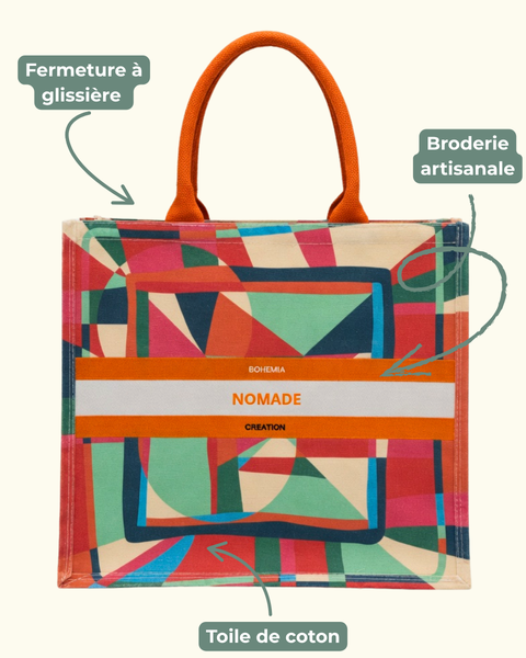 Sac brodé NOMADE